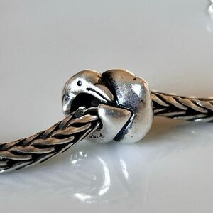 TROLLBEADS Dolphins Silver Bead LAA 925S Retired, Preloved Very Good